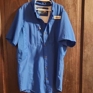 Magellan Outdoors Kids Blue Button-Down Shirt